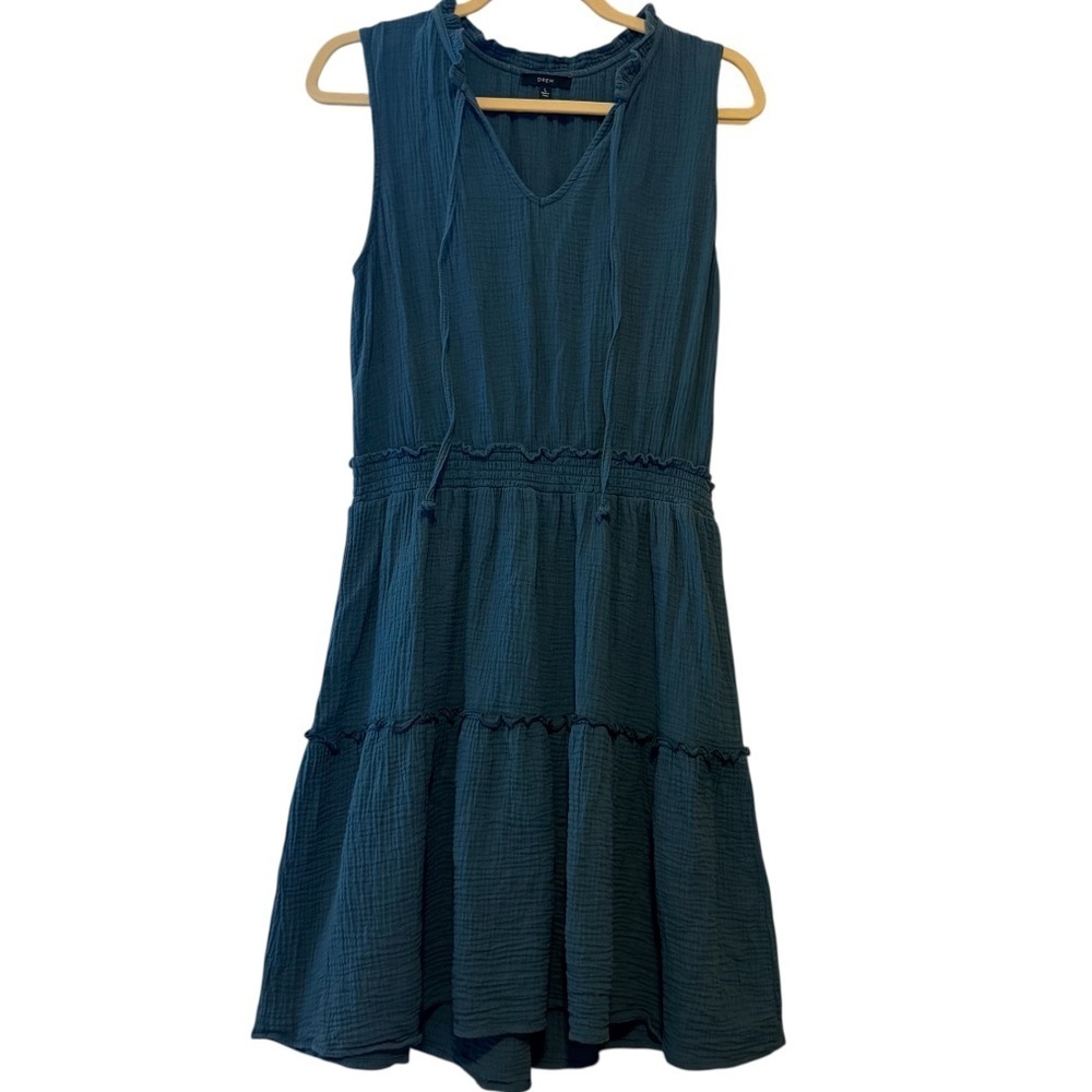Flowy and Fun Drew Dress In Blue - Size Large